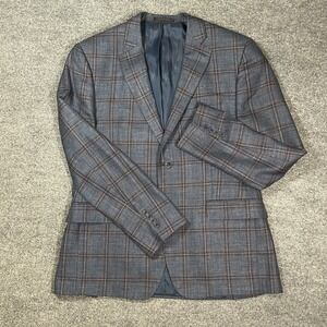 Loro Piana Blazer Plaid Summertime Jacket Tailored Menswear Coat Size 42